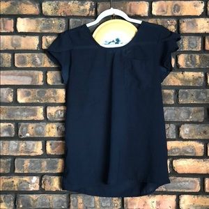 Blue short sleeved top